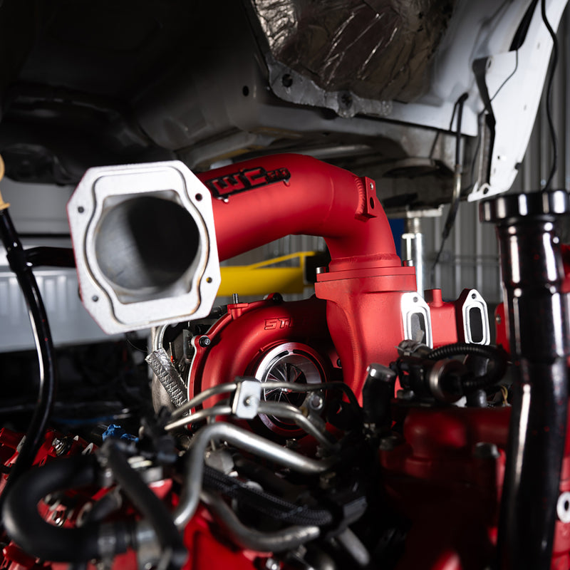 Wehrli 11-16 Chevrolet 6.6L LML Duramax High Flow Y-Bridge Kit - Candy Red