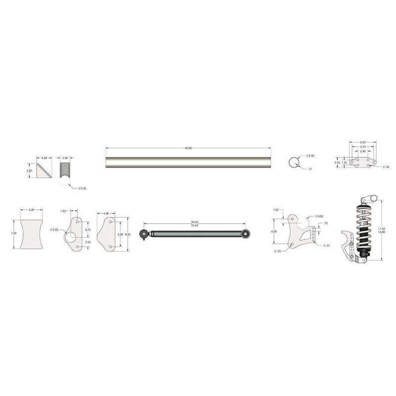 QA1 Pro Parallel 4-Link System- (Rear)